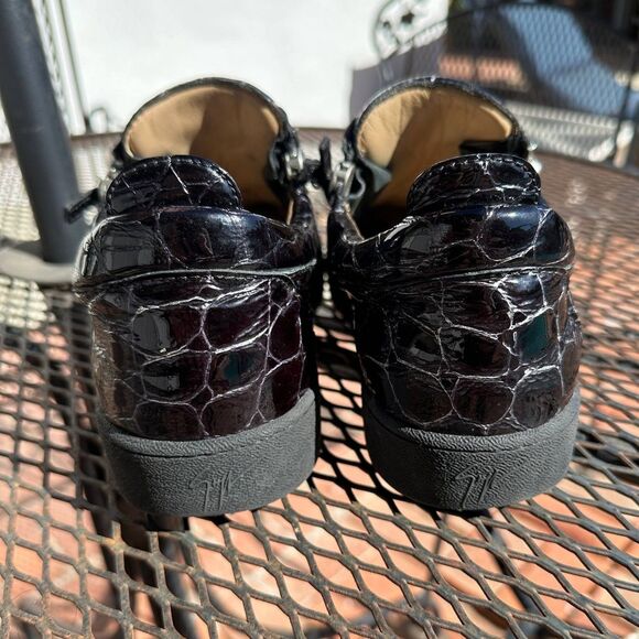 Giuseppe Zanotti - Black - Crocodile - Zippers - Size 9 - Men - Picture 3 of 4